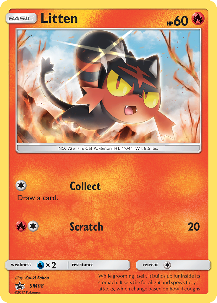 Litten (SM08) [Sun & Moon: Black Star Promos] | Pegasus Games WI