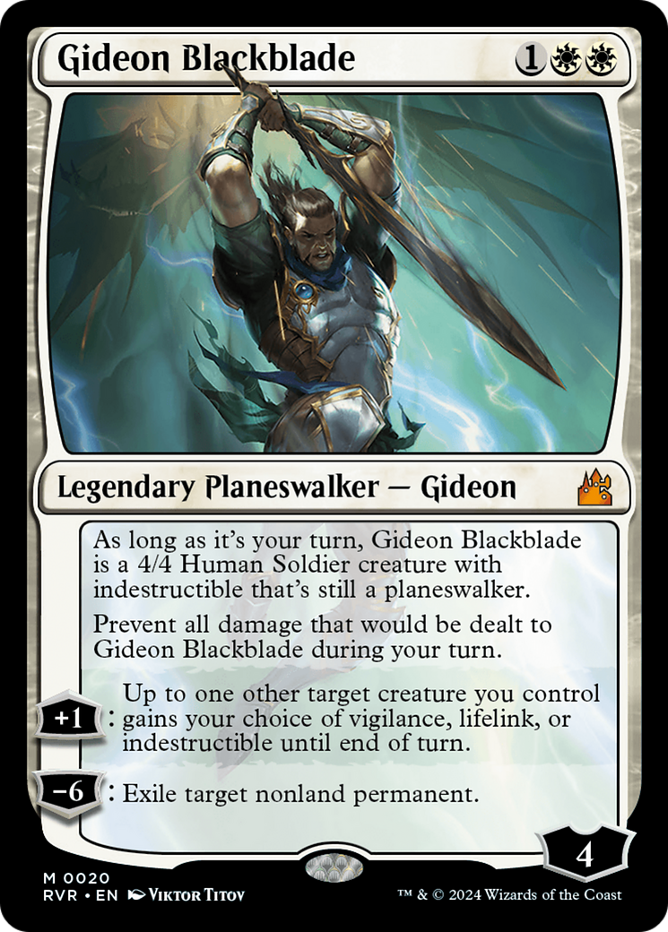 Gideon Blackblade [Ravnica Remastered] | Pegasus Games WI