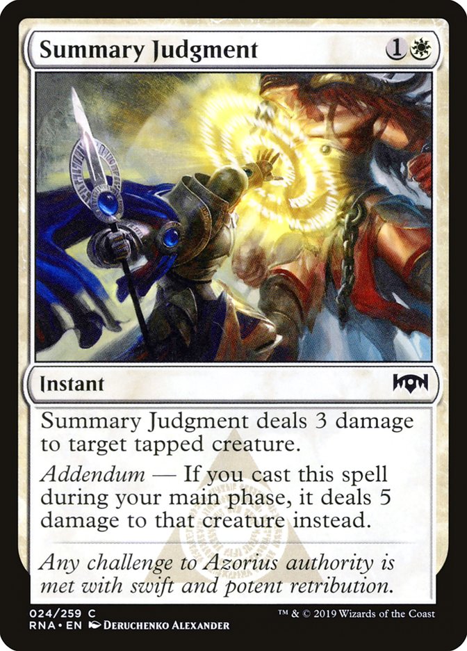 Summary Judgment [Ravnica Allegiance] | Pegasus Games WI