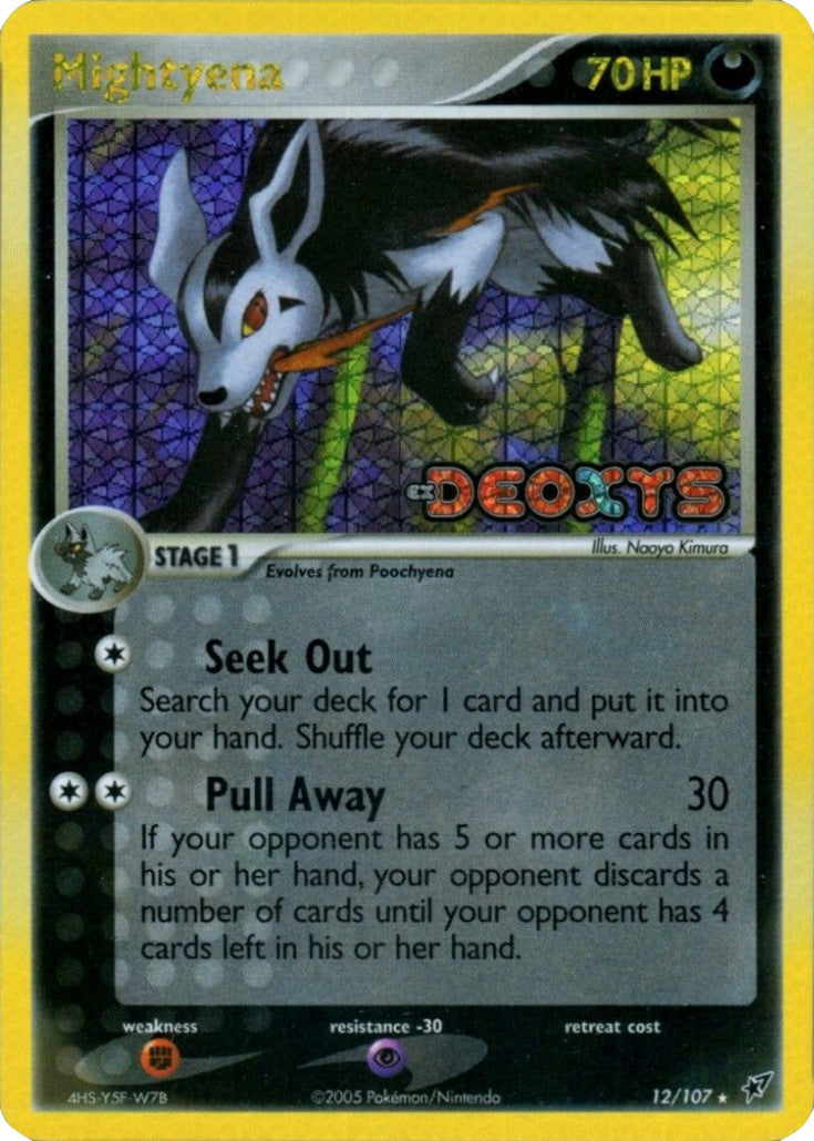 Mightyena (12/107) (Stamped) [EX: Deoxys] | Pegasus Games WI