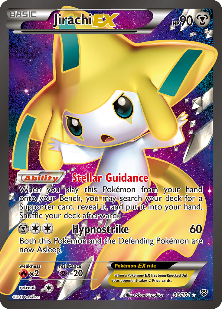 Jirachi EX (98/101) [Black & White: Plasma Blast] | Pegasus Games WI