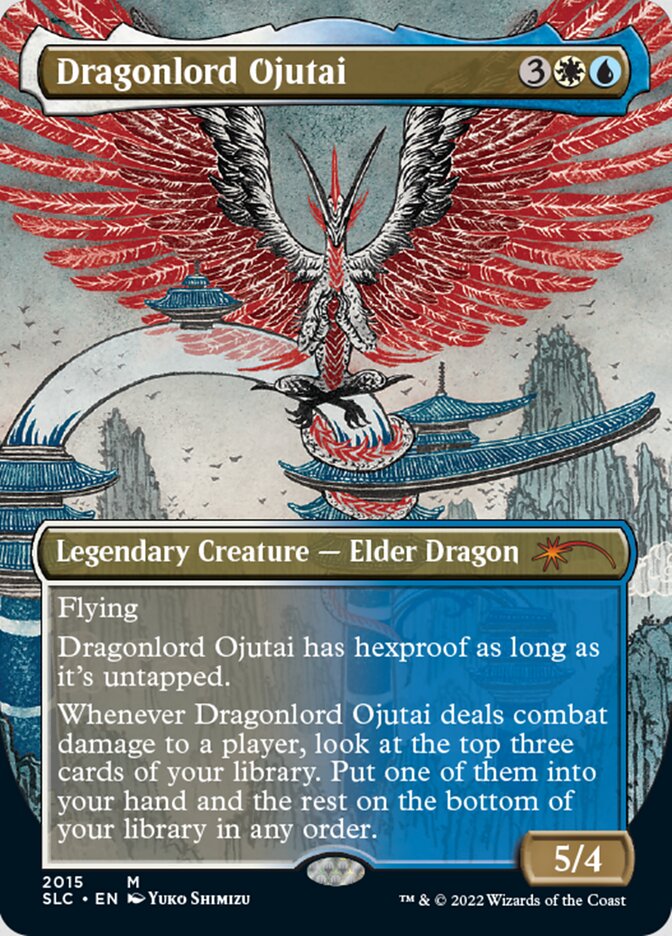 Dragonlord Ojutai (Borderless) [Secret Lair 30th Anniversary Countdown Kit] | Pegasus Games WI