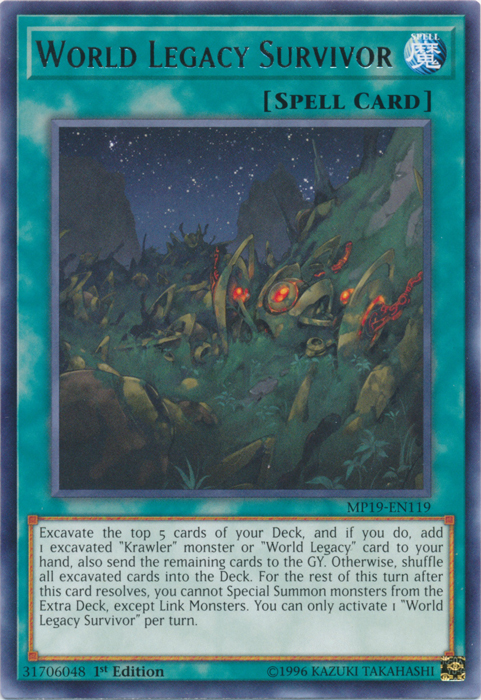 World Legacy Survivor [MP19-EN119] Rare | Pegasus Games WI
