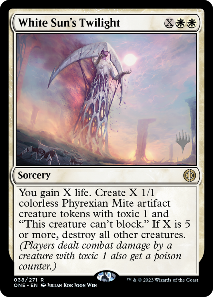 White Sun's Twilight (Promo Pack) [Phyrexia: All Will Be One Promos] | Pegasus Games WI