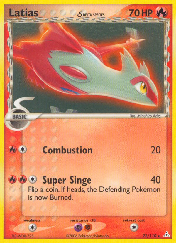 Latias (21/110) (Delta Species) [EX: Holon Phantoms] | Pegasus Games WI