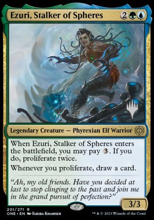 Ezuri, Stalker of Spheres (Promo Pack) [Phyrexia: All Will Be One Promos] | Pegasus Games WI