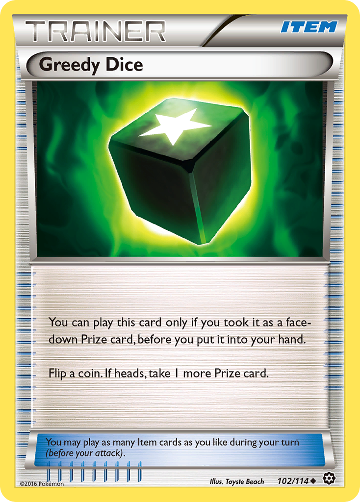 Greedy Dice (102/114) [XY: Steam Siege] | Pegasus Games WI