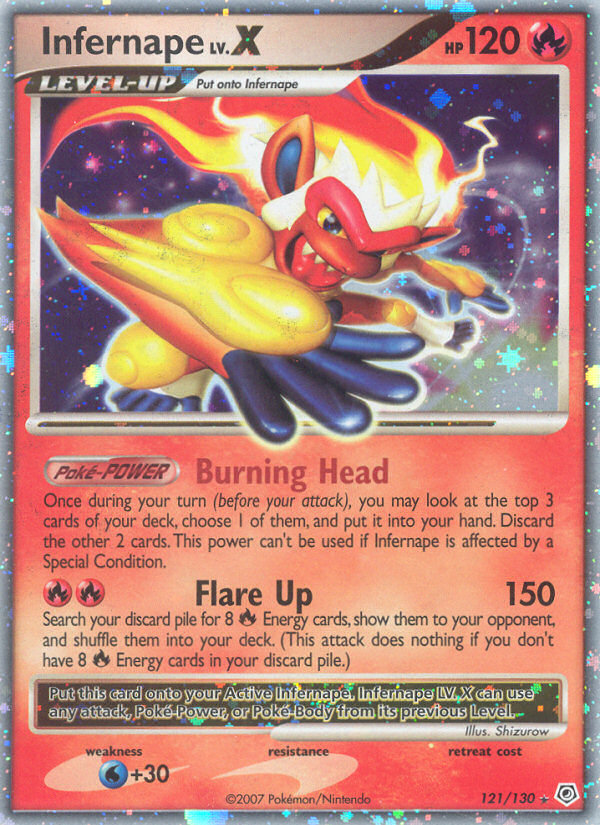 Infernape LV.X (121/130) [Diamond & Pearl: Base Set] | Pegasus Games WI