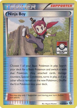 Ninja Boy (103/114) (League Promo) [XY: Steam Siege] | Pegasus Games WI