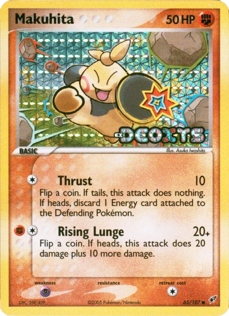 Makuhita (65/107) (Stamped) [EX: Deoxys] | Pegasus Games WI