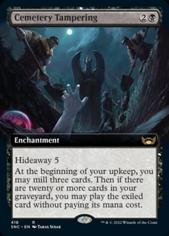 Cemetery Tampering (Extended Art) [Streets of New Capenna] | Pegasus Games WI