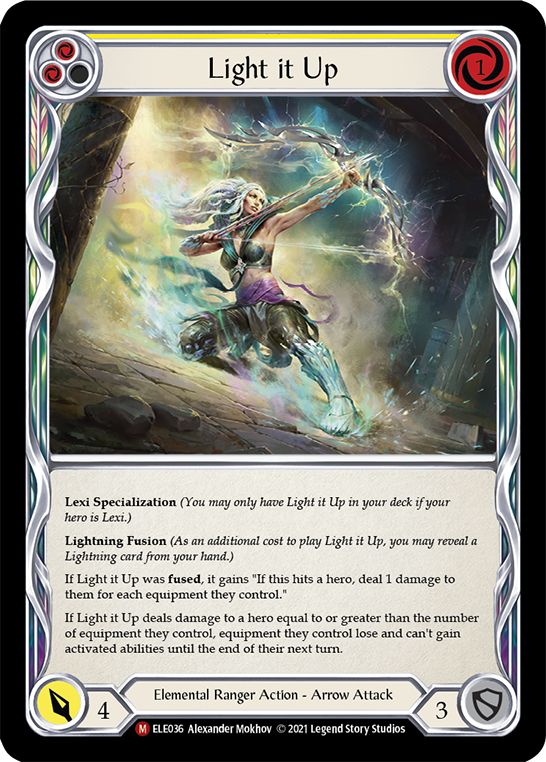 Light it Up [ELE036] (Tales of Aria)  1st Edition Rainbow Foil | Pegasus Games WI