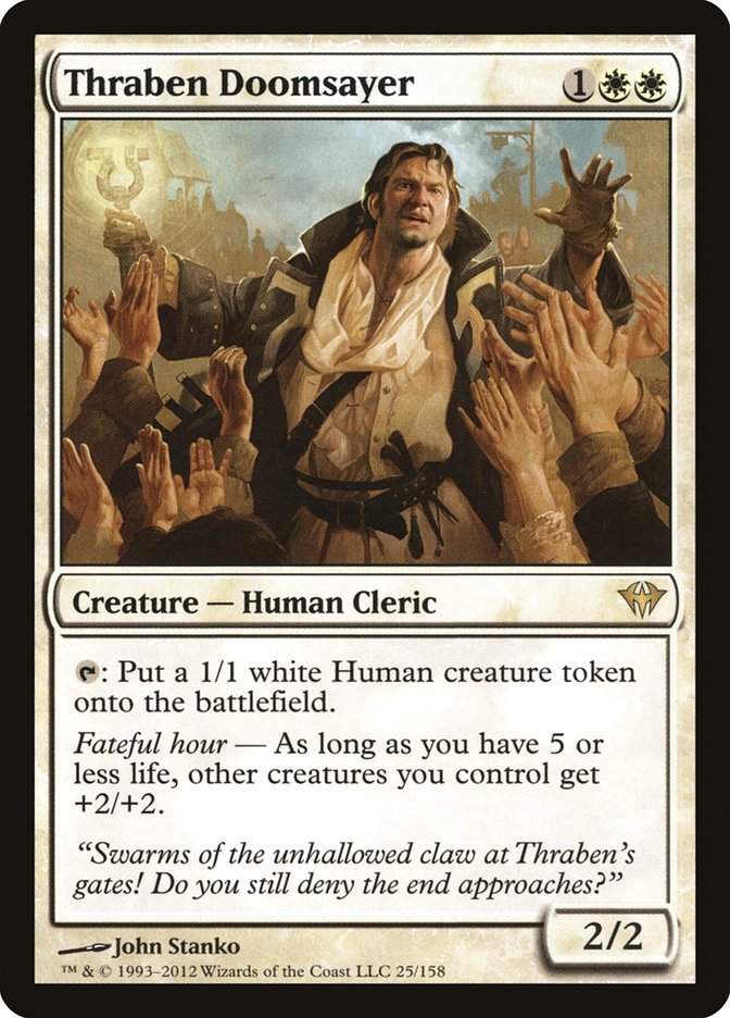 Thraben Doomsayer [Dark Ascension] | Pegasus Games WI