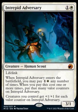 Intrepid Adversary (Promo Pack) [Innistrad: Midnight Hunt Promos] | Pegasus Games WI