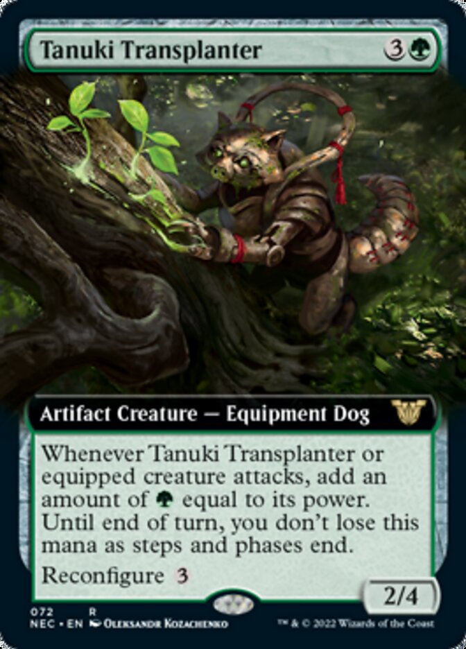 Tanuki Transplanter (Extended Art) [Kamigawa: Neon Dynasty Commander] | Pegasus Games WI