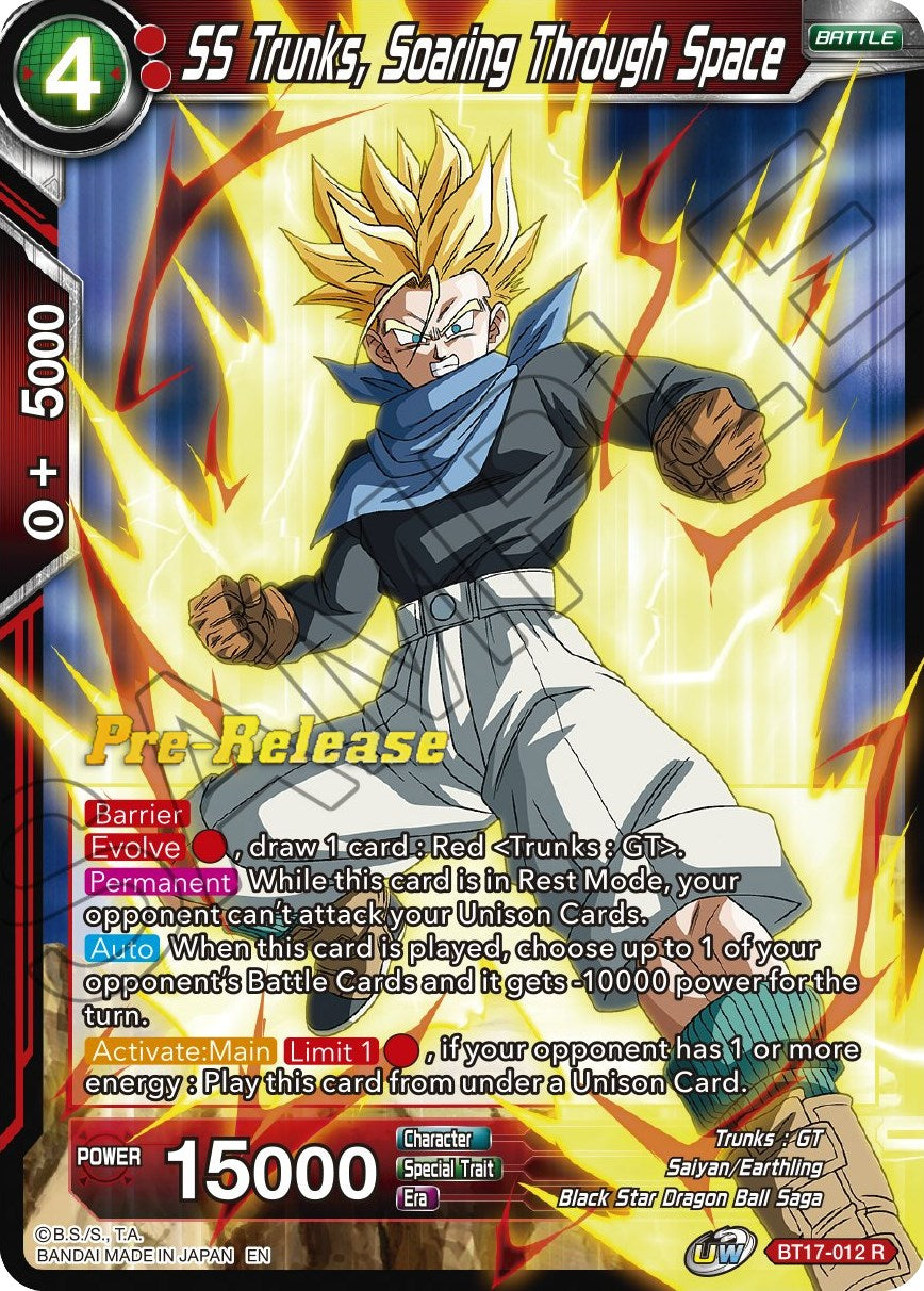 SS Trunks, Soaring Through Space (BT17-012) [Ultimate Squad Prerelease Promos] | Pegasus Games WI