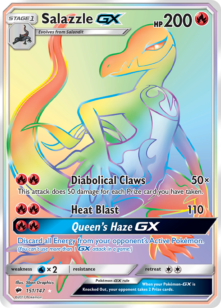 Salazzle GX (151/147) [Sun & Moon: Burning Shadows] | Pegasus Games WI