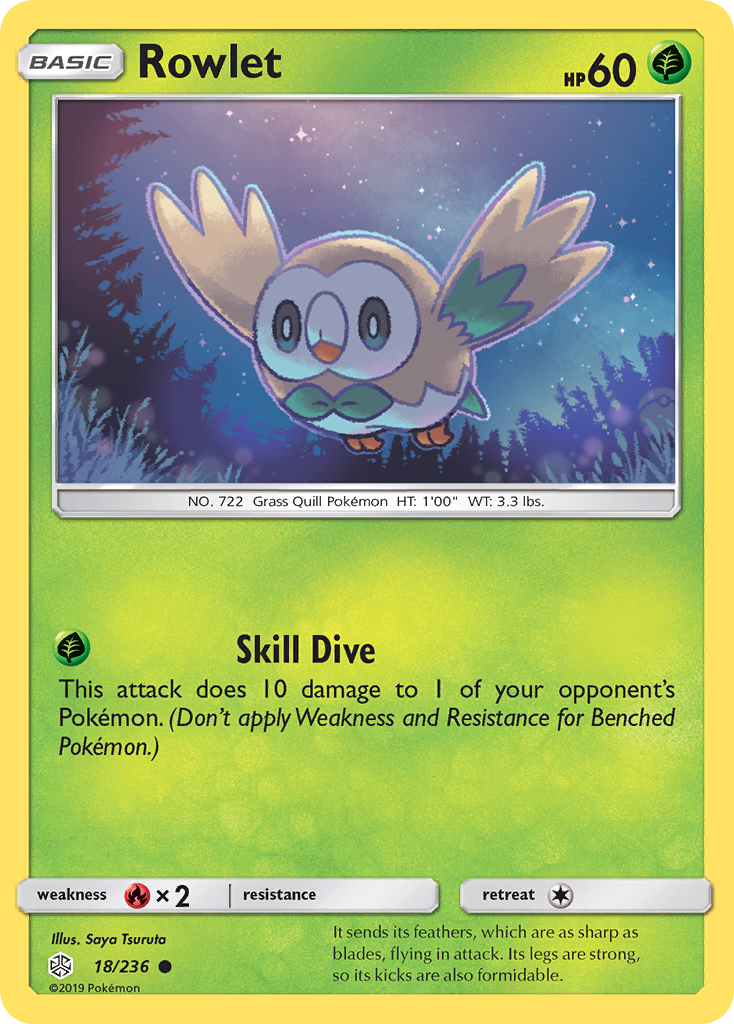 Rowlet (18/236) [Sun & Moon: Cosmic Eclipse] | Pegasus Games WI