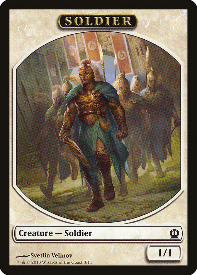 Soldier Token (3/11) [Theros Tokens] | Pegasus Games WI