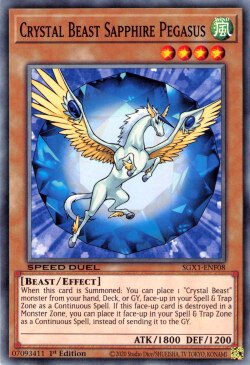 Crystal Beast Sapphire Pegasus [SGX1-ENF08] Common | Pegasus Games WI