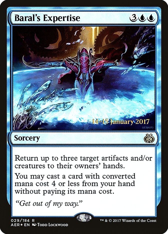 Baral's Expertise [Aether Revolt Prerelease Promos] | Pegasus Games WI