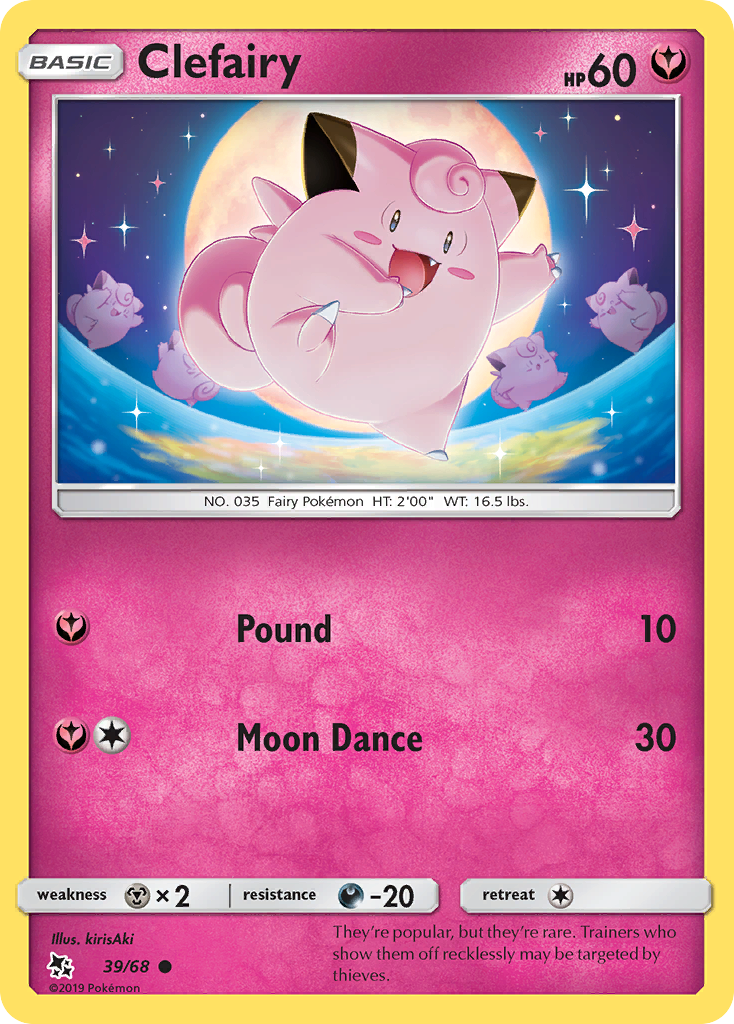 Clefairy (39/68) [Sun & Moon: Hidden Fates] | Pegasus Games WI