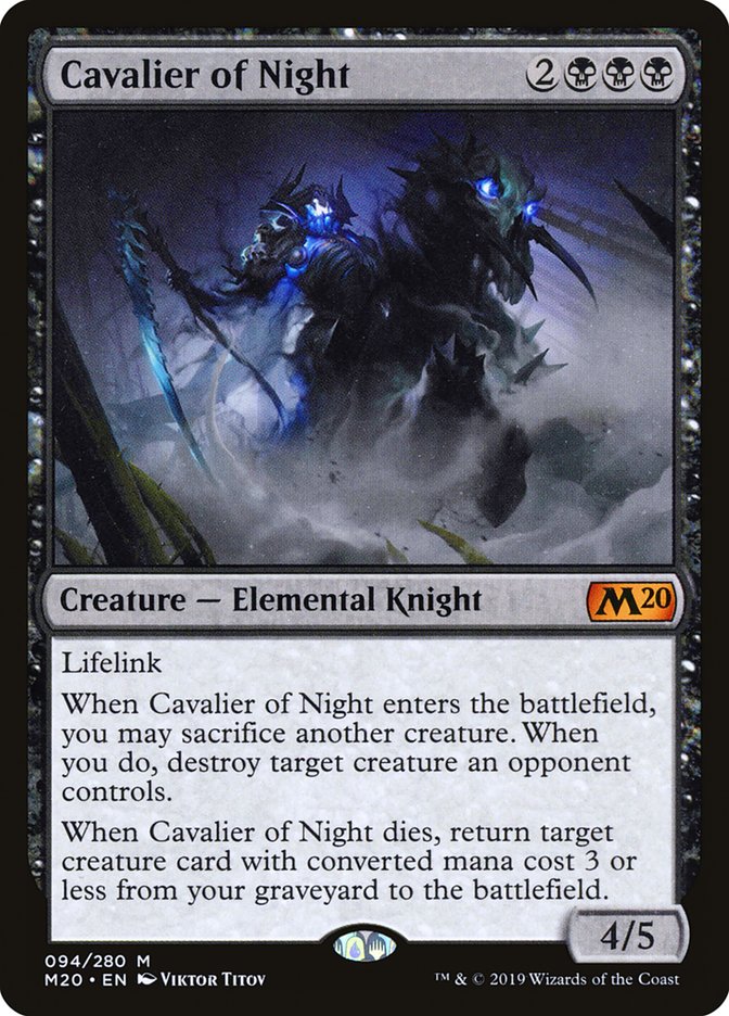 Cavalier of Night [Core Set 2020] | Pegasus Games WI