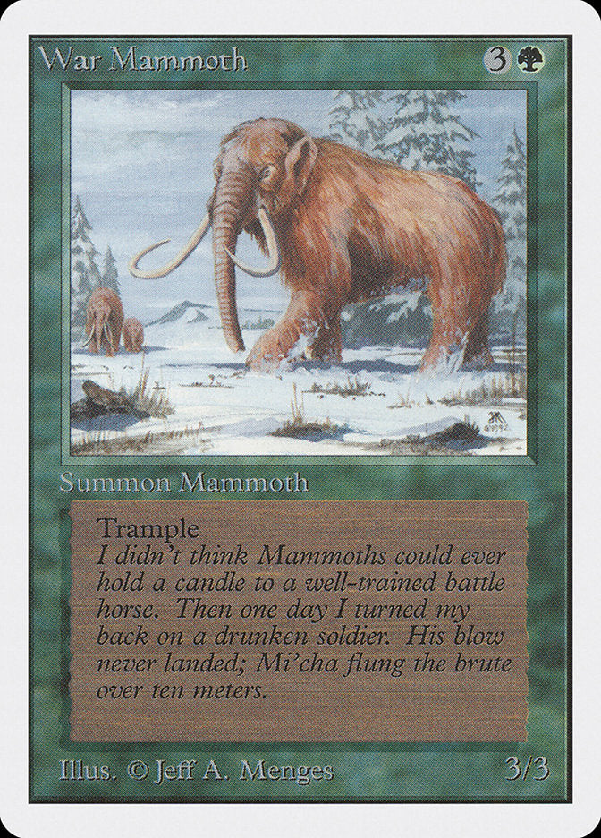 War Mammoth [Unlimited Edition] | Pegasus Games WI