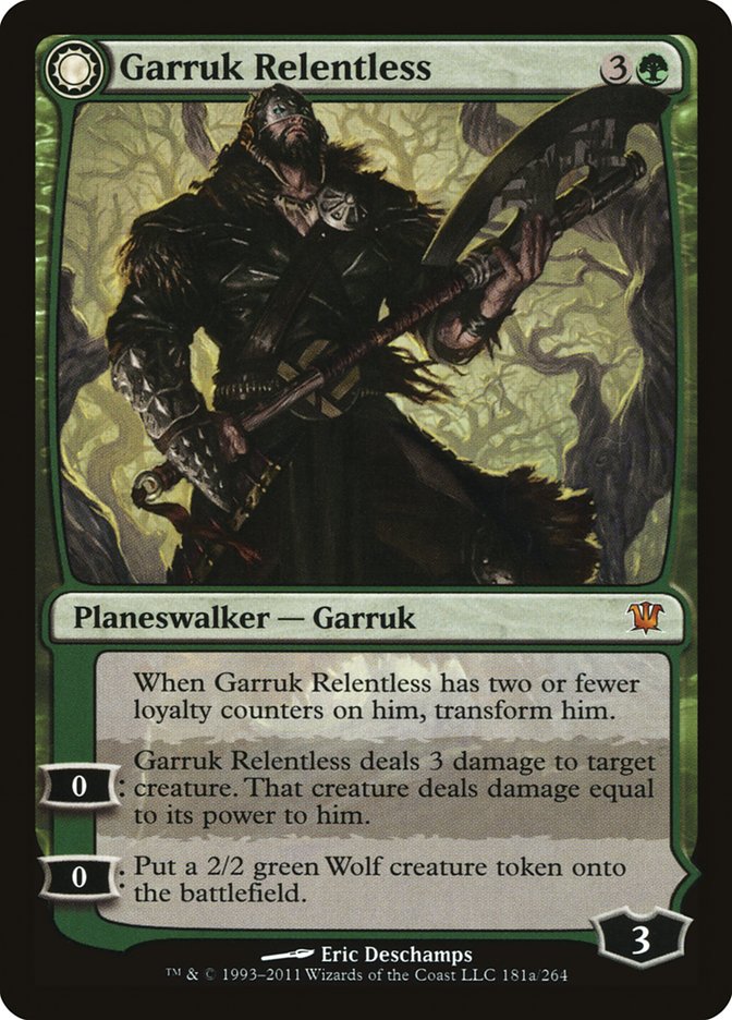 Garruk Relentless // Garruk, the Veil-Cursed [Innistrad] | Pegasus Games WI