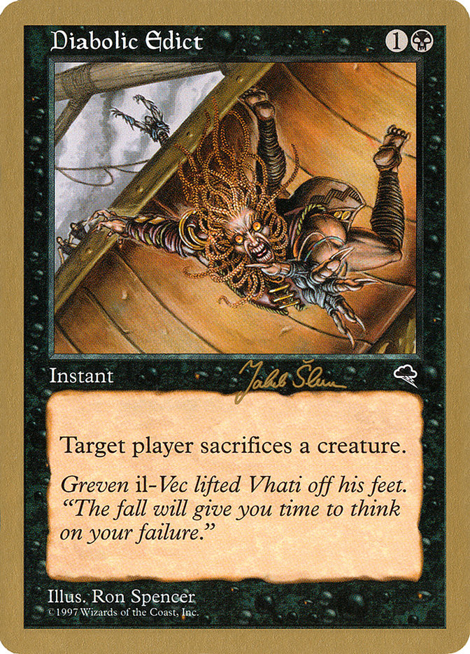 Diabolic Edict (Jakub Slemr) [World Championship Decks 1999] | Pegasus Games WI