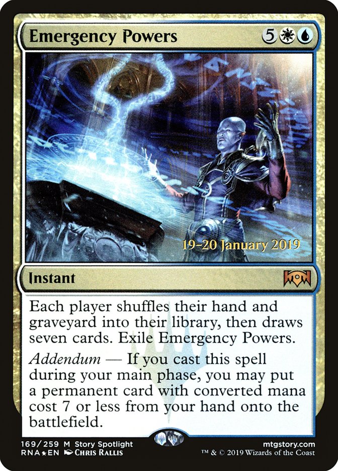 Emergency Powers [Ravnica Allegiance Prerelease Promos] | Pegasus Games WI