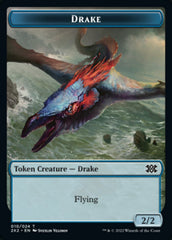 Drake // Aven Initiate Double-Sided Token [Double Masters 2022 Tokens] | Pegasus Games WI