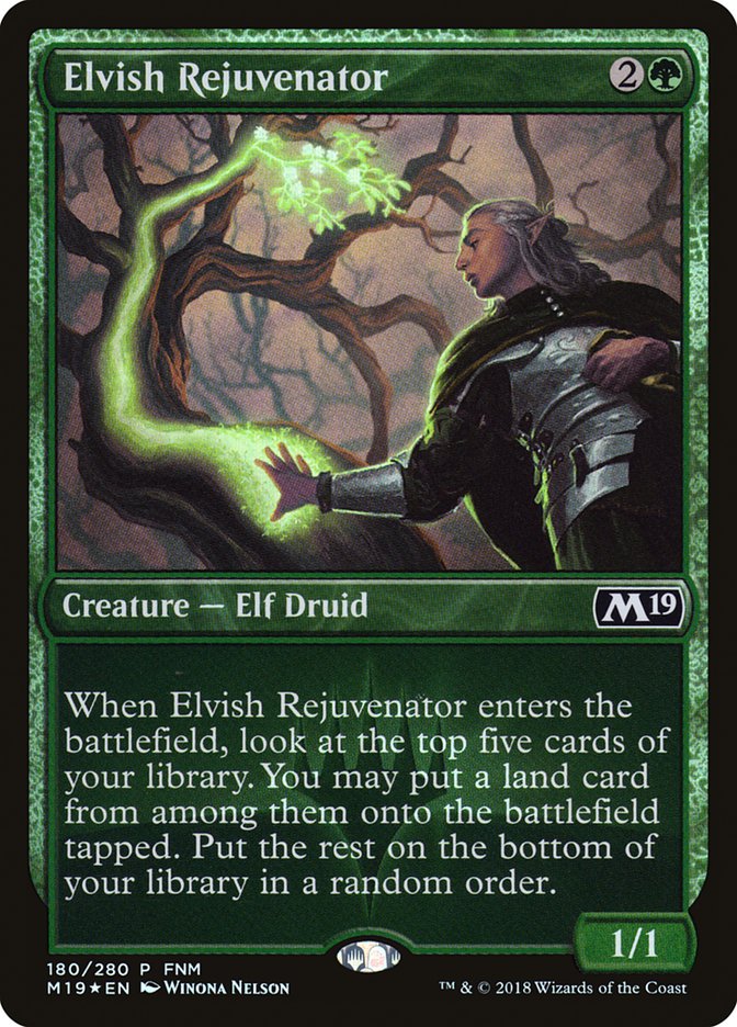 Elvish Rejuvenator (FNM) [Core Set 2019 Promos] | Pegasus Games WI