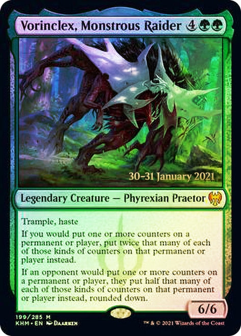 Vorinclex, Monstrous Raider [Kaldheim Prerelease Promos] | Pegasus Games WI