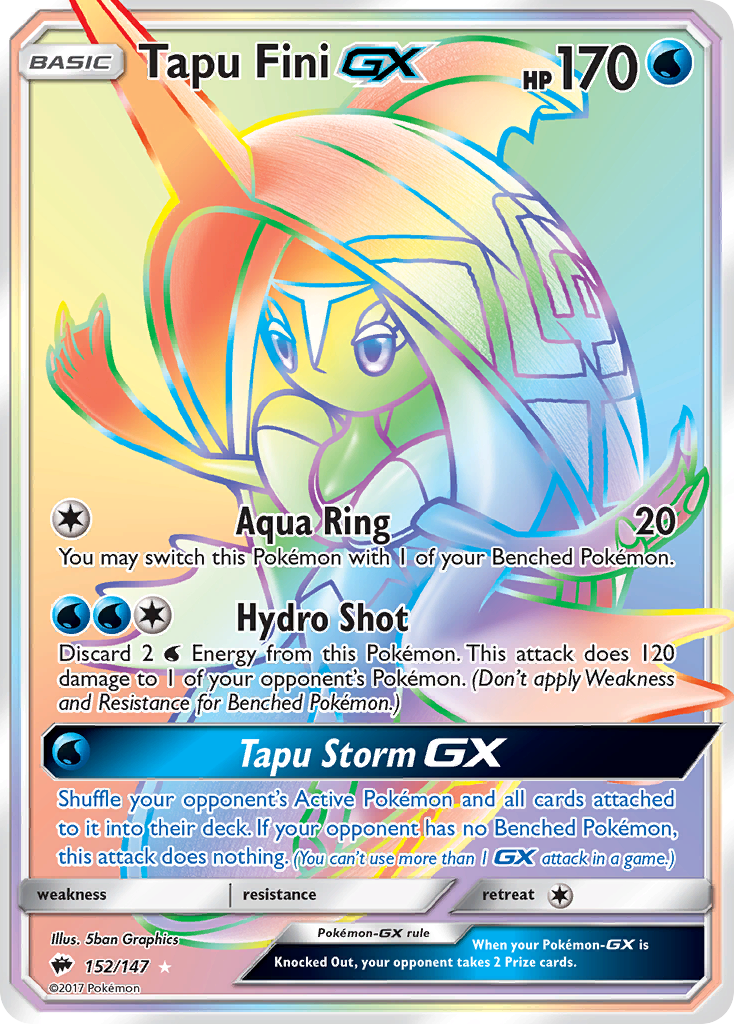 Tapu Fini GX (152/147) [Sun & Moon: Burning Shadows] | Pegasus Games WI