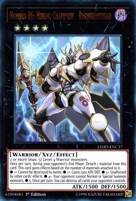 Number 86: Heroic Champion - Rhongomyniad [LEHD-ENC37] Ultra Rare | Pegasus Games WI