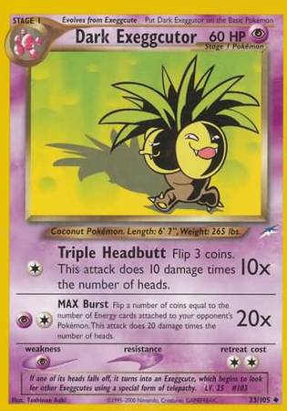 Dark Exeggutor (33/105) [Neo Destiny Unlimited] | Pegasus Games WI