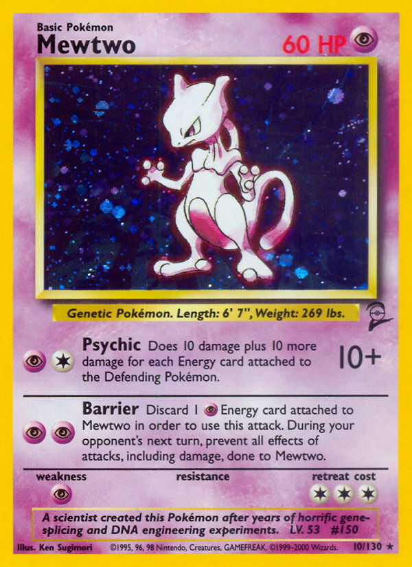 Mewtwo (10/130) [Base Set 2] | Pegasus Games WI