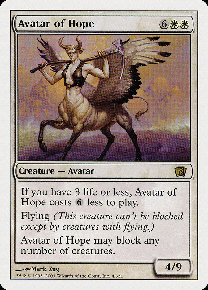 Avatar of Hope [Eighth Edition] | Pegasus Games WI
