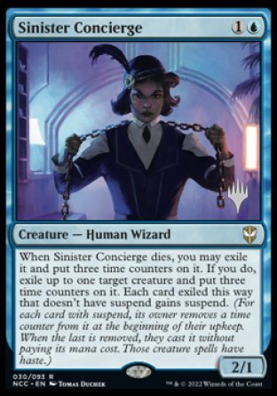 Sinister Concierge (Promo Pack) [Streets of New Capenna Commander Promos] | Pegasus Games WI