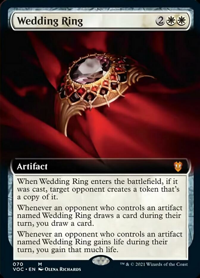 Wedding Ring (Extended Art) [Innistrad: Crimson Vow Commander] | Pegasus Games WI