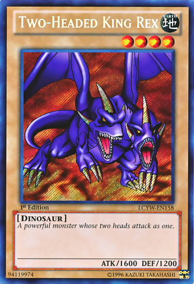 Two-Headed King Rex [LCYW-EN158] Secret Rare | Pegasus Games WI