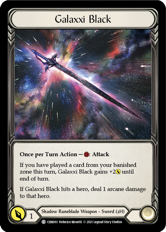 Galaxxi Black [CHN003] (Monarch Chane Blitz Deck) | Pegasus Games WI