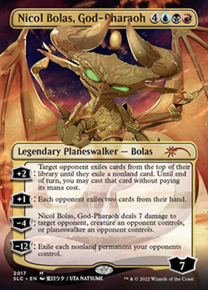 Nicol Bolas, God-Pharaoh (Borderless) [Secret Lair 30th Anniversary Countdown Kit] | Pegasus Games WI