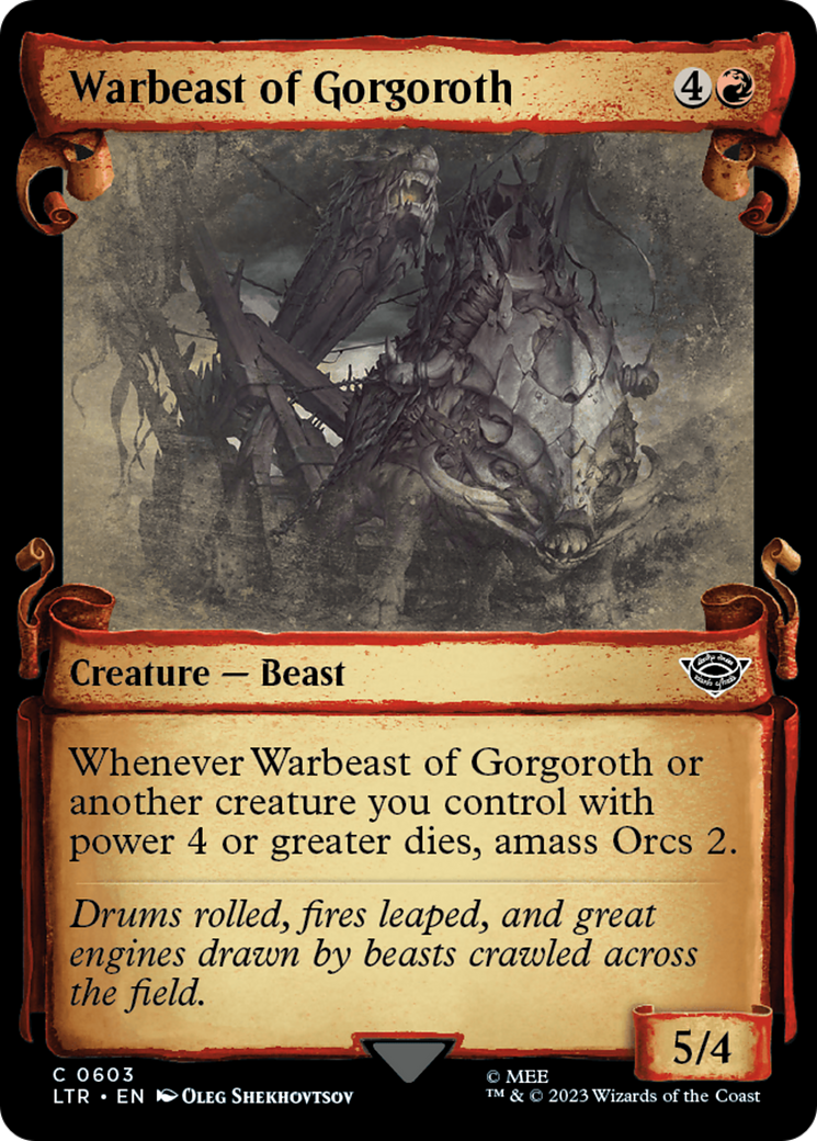 Warbeast of Gorgoroth [The Lord of the Rings: Tales of Middle-Earth Showcase Scrolls] | Pegasus Games WI