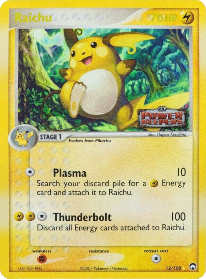 Raichu (12/108) (Stamped) [EX: Power Keepers] | Pegasus Games WI