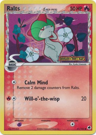 Ralts (61/101) (Delta Species) (Stamped) [EX: Dragon Frontiers] | Pegasus Games WI