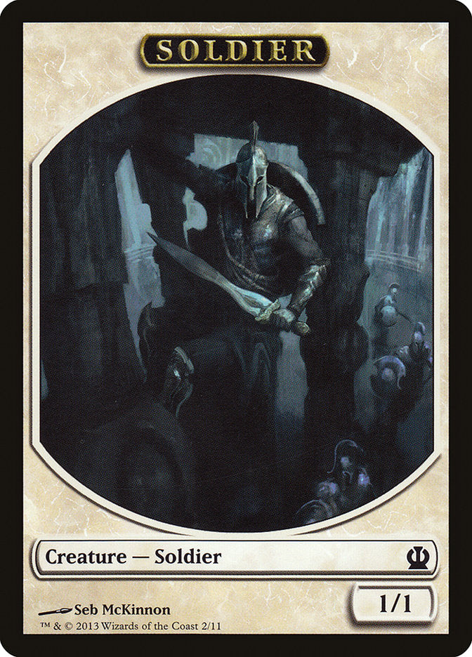 Soldier Token (2/11) [Theros Tokens] | Pegasus Games WI