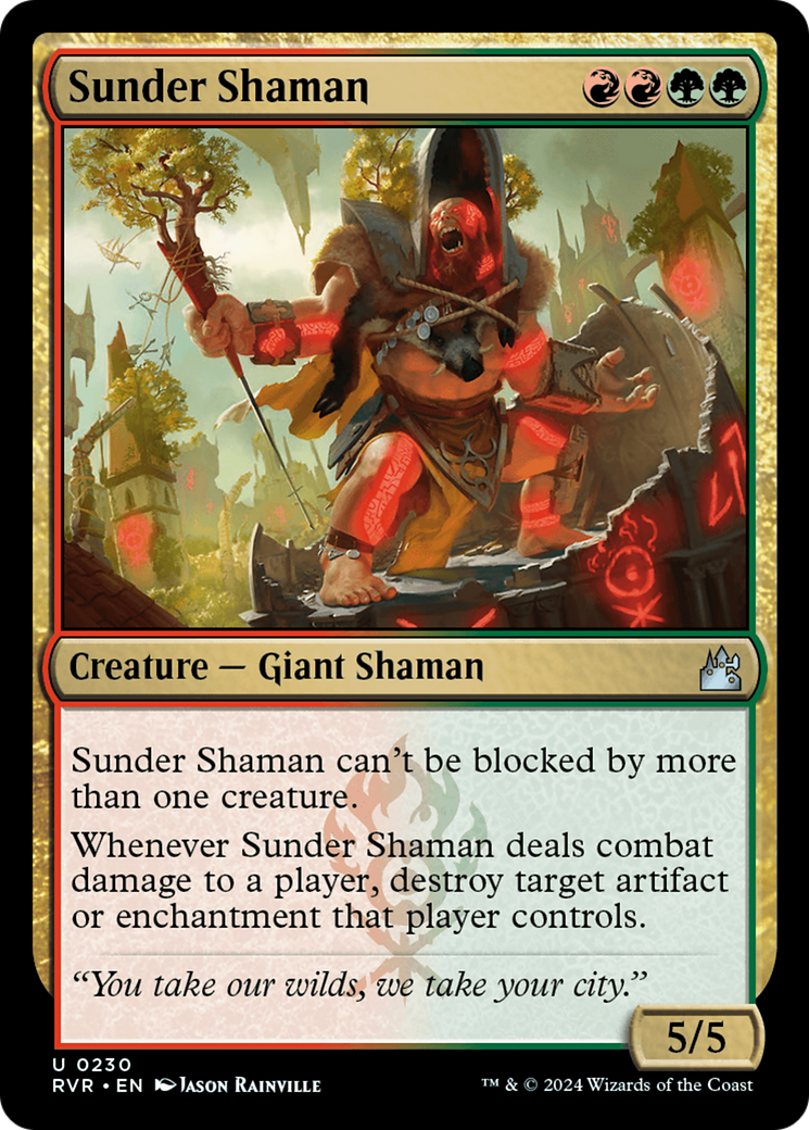 Sunder Shaman [Ravnica Remastered] | Pegasus Games WI