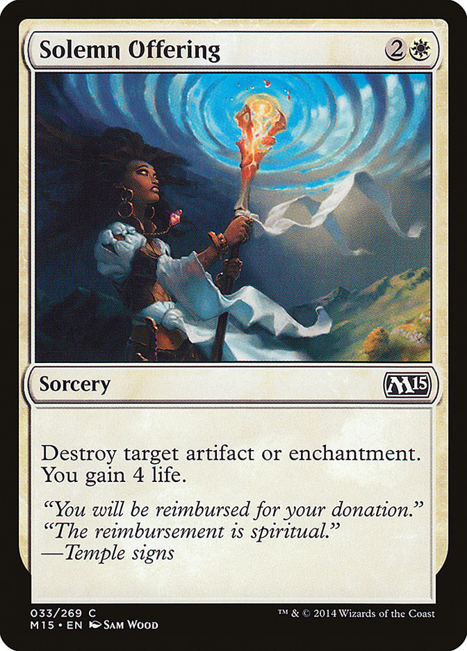 Solemn Offering [Magic 2015] | Pegasus Games WI